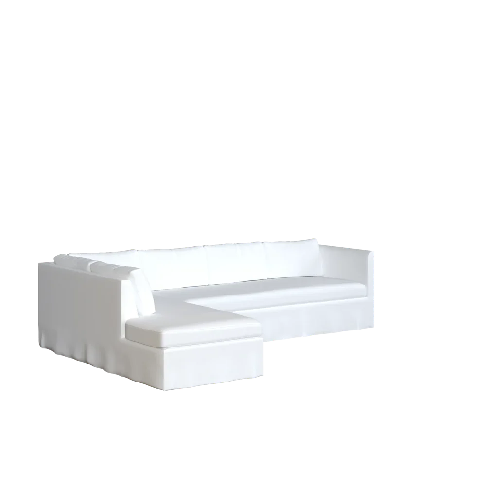The Bradley Bumper Chaise Sectional - Slipcover Only - Image 20