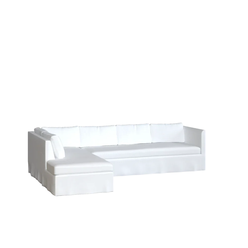 The Bradley Bumper Chaise Sectional - Slipcover Only - Image 21