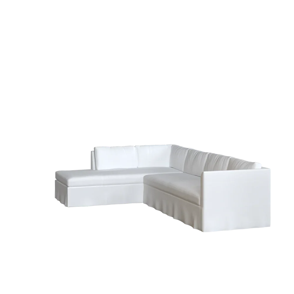 The Bradley Bumper Chaise Sectional - Slipcover Only - Image 3