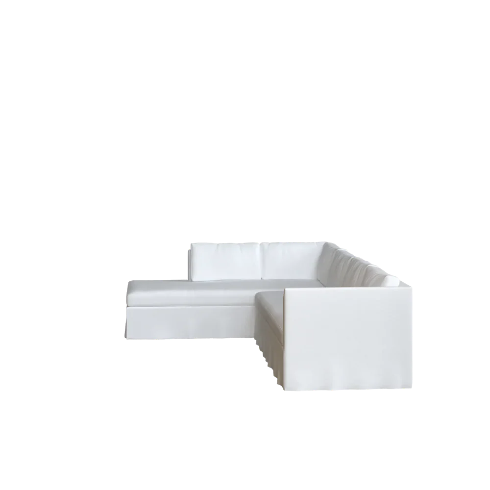The Bradley Bumper Chaise Sectional - Slipcover Only - Image 4
