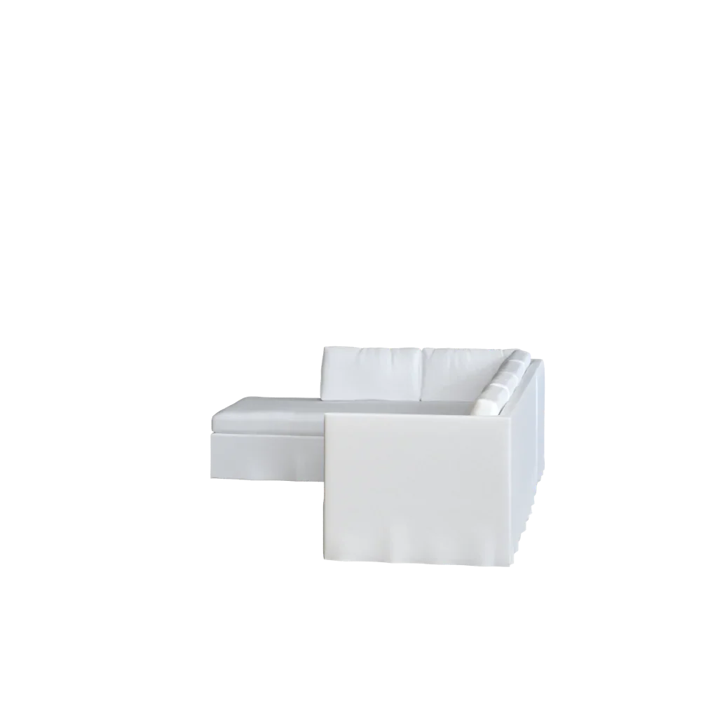 The Bradley Bumper Chaise Sectional - Slipcover Only - Image 5